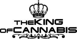 King of cannabis logo black version